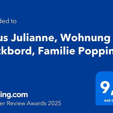 Haus Julianne, Wohnung Backbord, Familie Poppinga Norderney Exterior photo